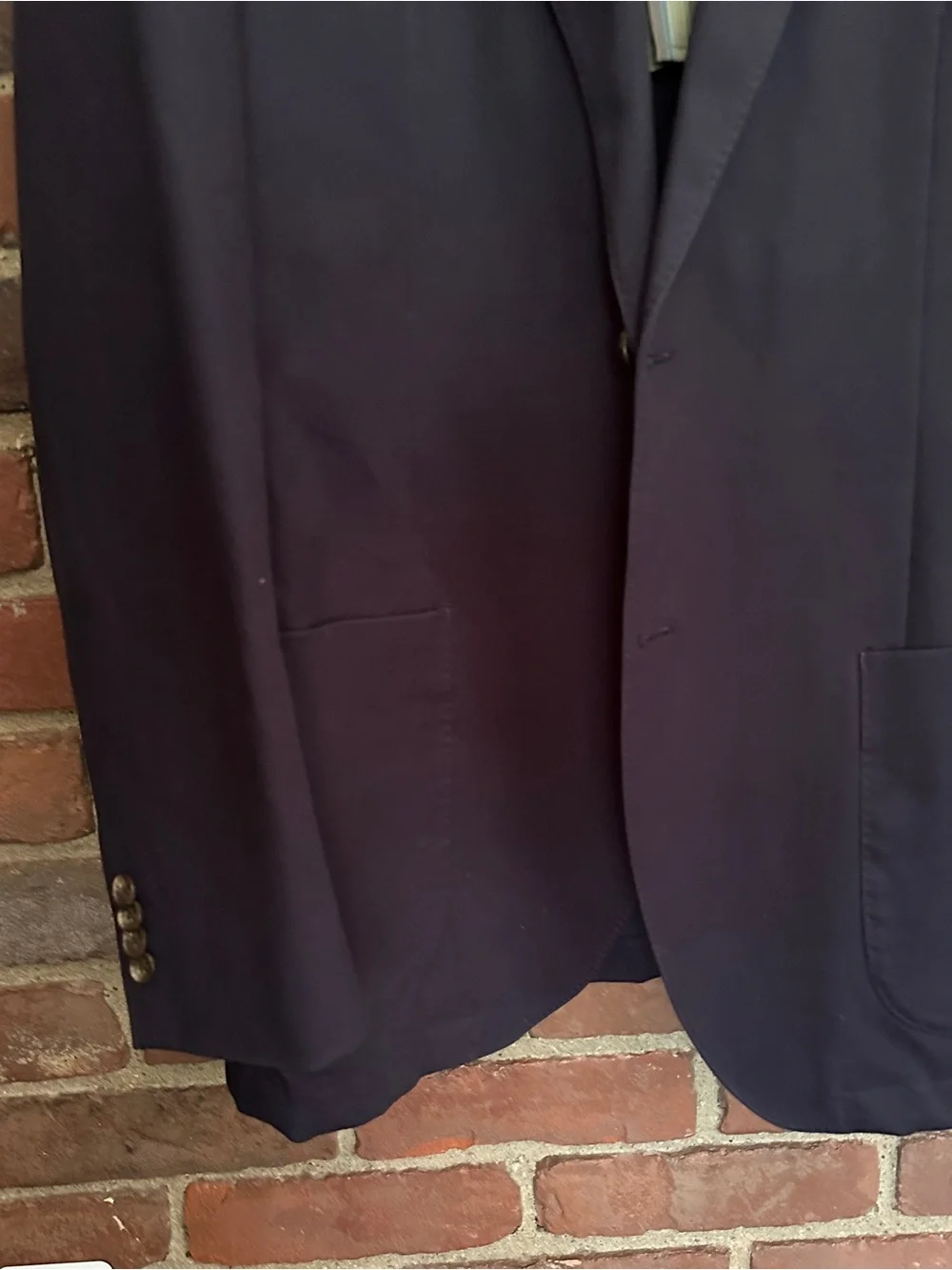 FLYNT Burton blazer navy blue patch pockets sport coat size 44L